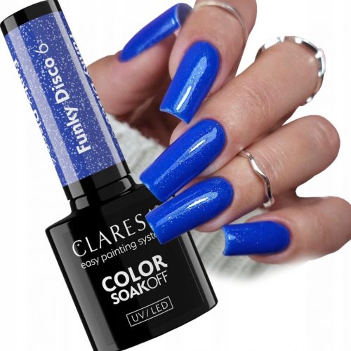  Claresa Hybrid laki za nohte 5 ml Funky disco 6 Blue beat