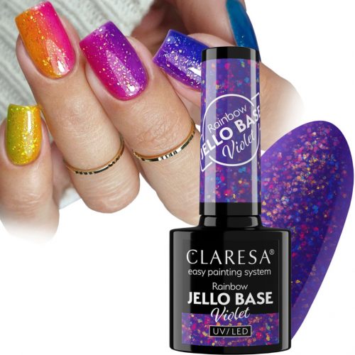  Claresa Rainbow Jello Base 5g Violet temno slivo vijolična s folijo