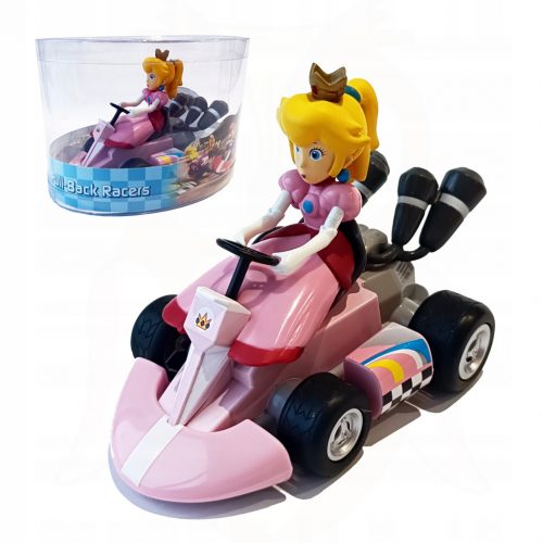  Figura Super Mario Kart Princess Peach z izvlečnim Mariokartom