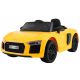  Baterijski Audi R8 Spyder Yellow EVA Remote Control Free Start Radio MP3 LED