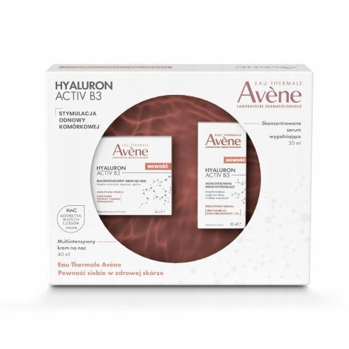  Avene Hyaluron Activ B3 set nočna krema 40 ml + polnilni serum 30 ml