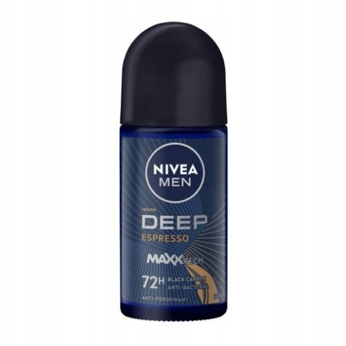  NIVEA moški roll-on deodorant ROLL-ON DEEP Espresso Maxx Tech 72 H 50 ml