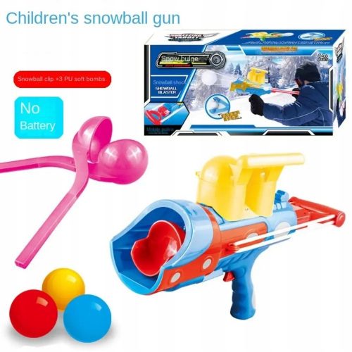  Clip Snow Ball Blaster Novo 2V1 plastično orodje za ustvarjanje snežne krogle Ustvarjalno