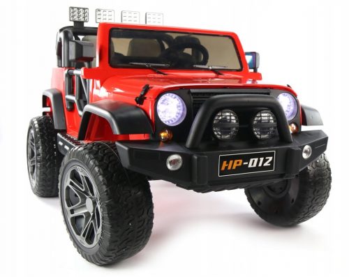  JEEP V12 4X4 2024: DVOSED, USNJE, 180W, LED, MP3, VZMETENJE RDEČE