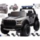  JEEP RAPTOR F-150 12V 4X4 LED PLATIŠČA EVA USNJE OTROŠKI AVTO 2024 SIVA