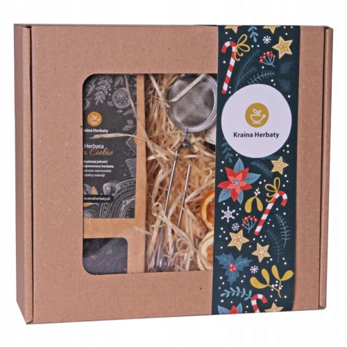  BOX DARILNI SET za Miklavževo darilo Tea Infuser Honey Jam