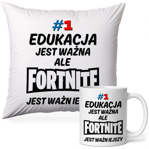  Fortnite Pillow Mug Set za igralca, darilo za otroka