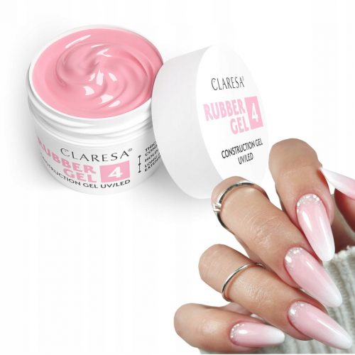  Claresa RUBBER GEL gel za gradnjo podaljškov nohtov builder 4 12g