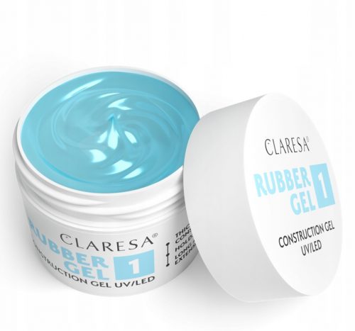  CLARESA GUMI GEL 1 GEL ZA IZGRADNJO NOHTOV, PROZOREN 45 g