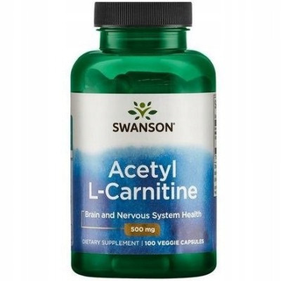  SWANSON ALC ACETIL L-KARNITIN 500 mg 100 KAPSUL