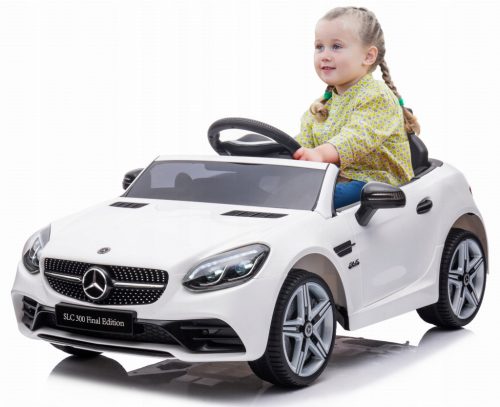  Avto na akumulator Mercedes Benz SLC300 Cabrio, avtomobil za vožnjo, daljinski upravljalnik, bel