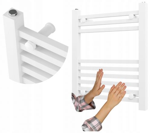  BELA LESTVA KOPALNIŠKI RADIATOR 60x50 cm MODERN BERGEN RADIATOR