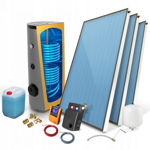  Sončni kolektor STANDARD solarni set 3 x 2,0 z rezervoarjem 300l