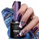  CLARESA GALAXY PURPLE VIJOLIČNI HIBRIDNI LAK ZA NOHTE Z BLEŠČEČIMI DELCI 5 ml