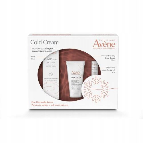  Avene Cold Cream Set: krema za obraz 40 ml + krema za roke 50 ml + šminka