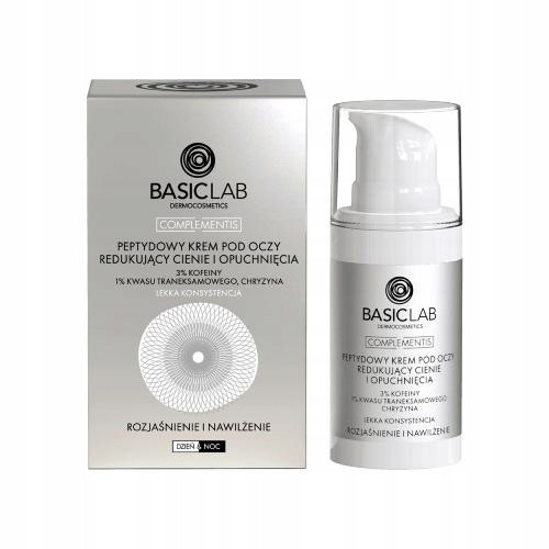  BasicLab Peptide Cream Reducing Dark Circles under Eyes Light Consistency 15 ml