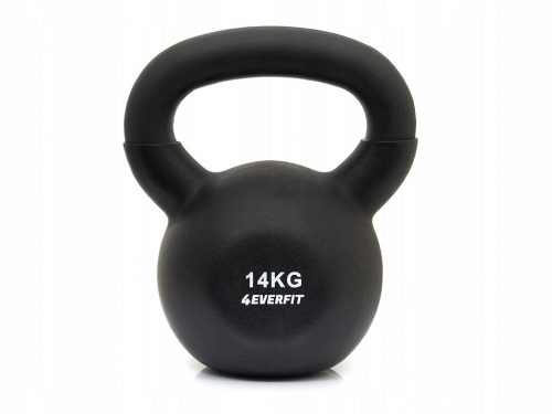  4EVERFIT Kettlebell 14 kg Weight Dumbbell Prevleka iz neoprena iz litega železa