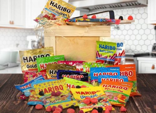  Darilna škatla s škatlo Haribo BOŽIČEK za BOŽIČKA darilo CROWBOW otroke