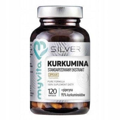  MyVita Curcumin + Piperine Kurkuma kapsule 120 kom 120 ml