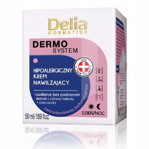  Delia Cosmetics dnevna in nočna vlažilna krema za obraz 50 ml