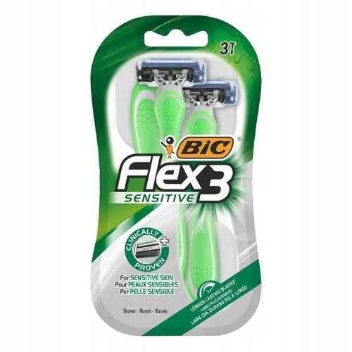  BIC FLEX 3 SENSITIVE - Brivnik za enkratno uporabo - pretisni omot po 3 kos.