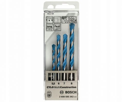  BOSCH Multi Construction CYL-9 set svedrov 4 kosi