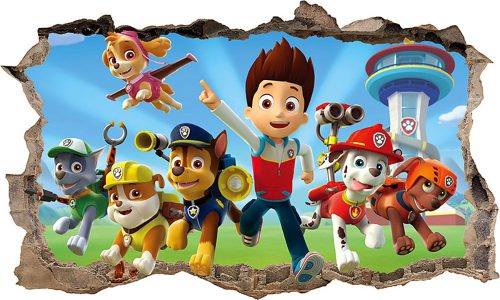 Nalepka za plakat Paw Patrol 3D Xxl+