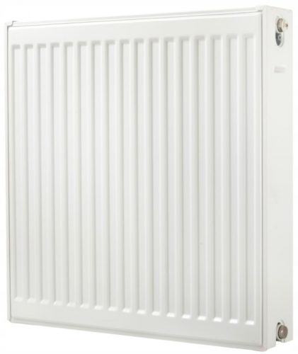 Jekleni panelni radiator Diamond 1250 W bel 600 x 600 x 108 mm - stranski priključek