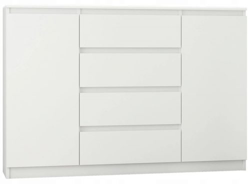  Mobene Moderna komoda 140 x 40 x 98 cm mat bela