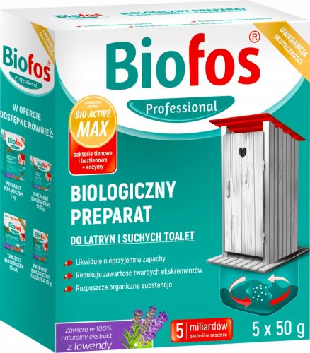  Biofos pripravek za stranišča in suha stranišča 250 g