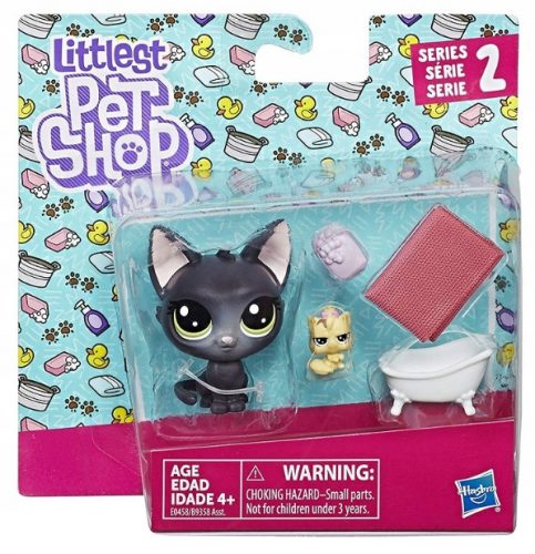  Figura Hasbro Littlest Pet Shop Jade Catkin & Kittylina Scrapper + dodatki