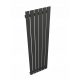 Vodni kopalniški radiator Ins-Term 1102 W 450 x 1800 mm črn