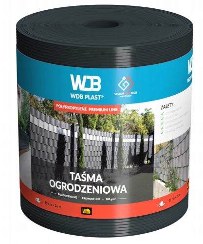 WDB Plast 62.000.7016 ograjni trak 19 cm x 26 m