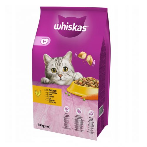  Whiskas Sterilna suha hrana za mačke s piščancem 14 kg