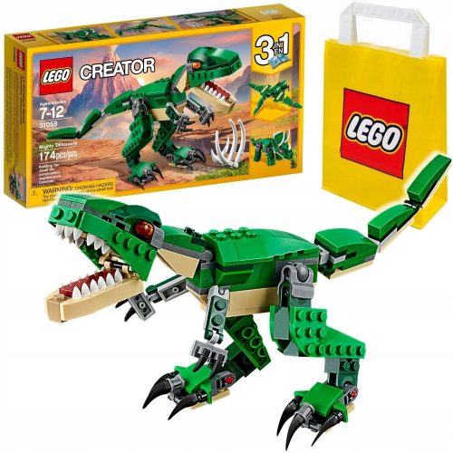  LEGO Creator 3 v 1 31058 Mogočni dinozavri + LEGO papirnata vrečka 001-2021-2022-2023-2024