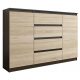  Mobene Moderna komoda 140 x 40 x 98 cm mat wenge