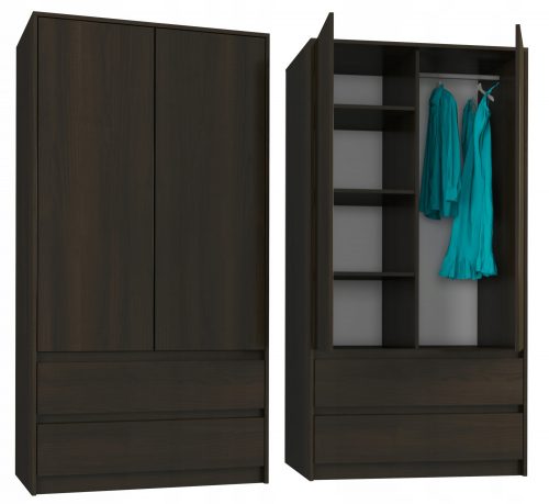  Mobene Moderna omara 90 x 180 x 55 cm predal wenge