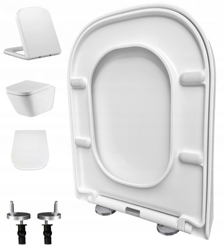  WC deska Perfecto Oval, bel duroplast