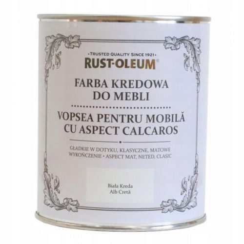 Akrilna barva za pohištvo Rust-Oleum 0,75 l White Chalk mat