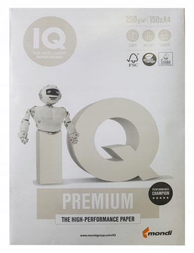  Pisarniški papir IQ, format A4, 250g, 150 listov