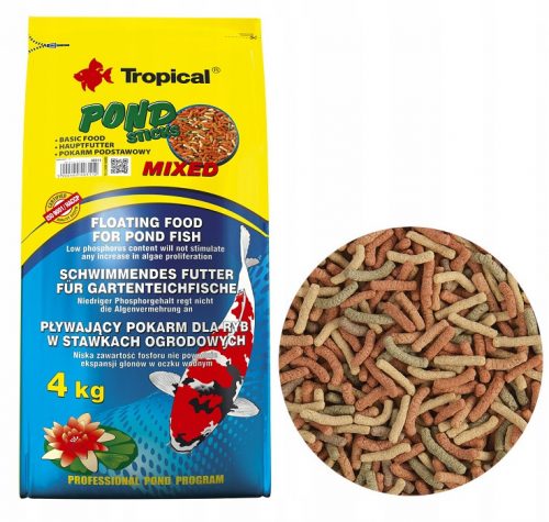 Tropical Pond Sticks Mešana hrana za ribe 50 l 4 kg