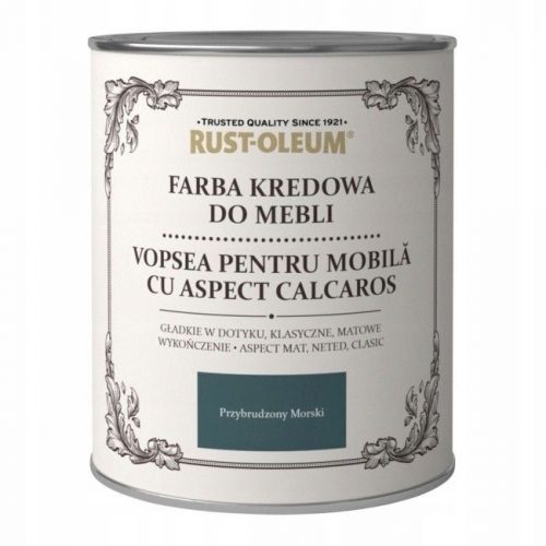  Rust-Oleum kredna barva za pohištvo 0,75 l, umazano modra