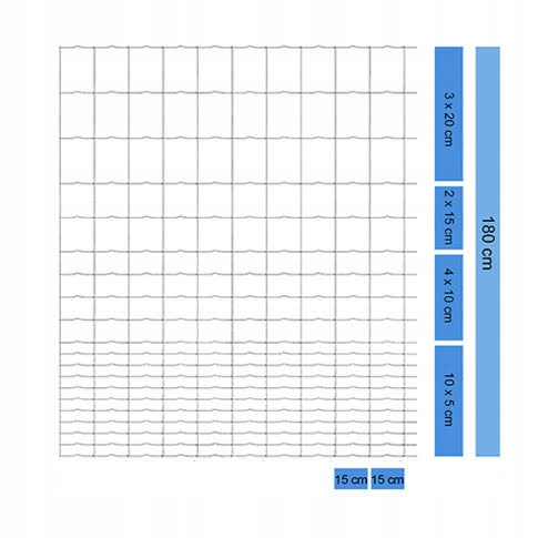 Mreža za gozdno ograjo Gesty dol 180/20/15 L