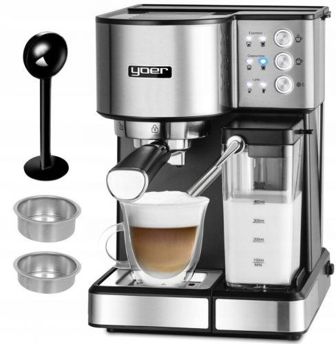  Yoer Lattimo 1350 W avtomatski espresso aparat srebrno/siv