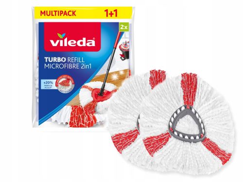  Vileda Easy Wring & Clean Turbo 2v1 vrtljivi vložek za krpo, 14 cm