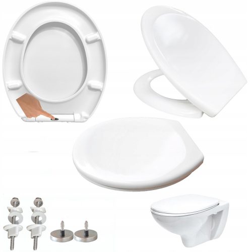 WC deska Perfecto Oval, bel duroplast