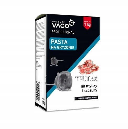  VACO PROFESSIONAL pasta Strup za miši in podgane (škatla) - 1 kg