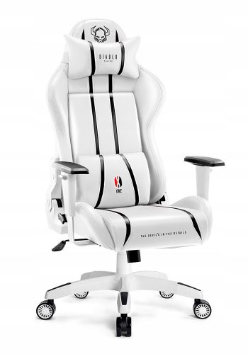  Gaming stol Diablo Chairs X-One 2.0, belo eko usnje