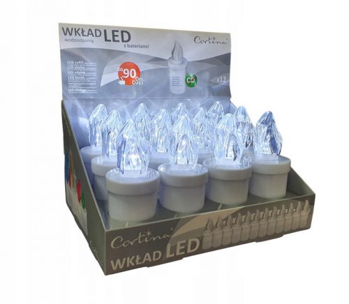  LED vložek za sveče Cortina 10,5 cm