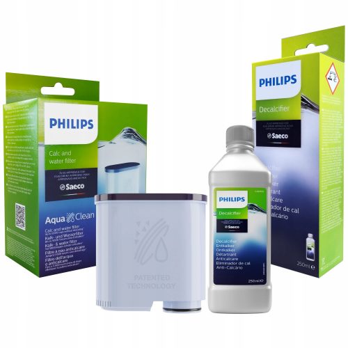  Philips CA6903/10 filter + Tekoče sredstvo za odstranjevanje vodnega kamna za Philips Saeco Decalcifier 0,25 l